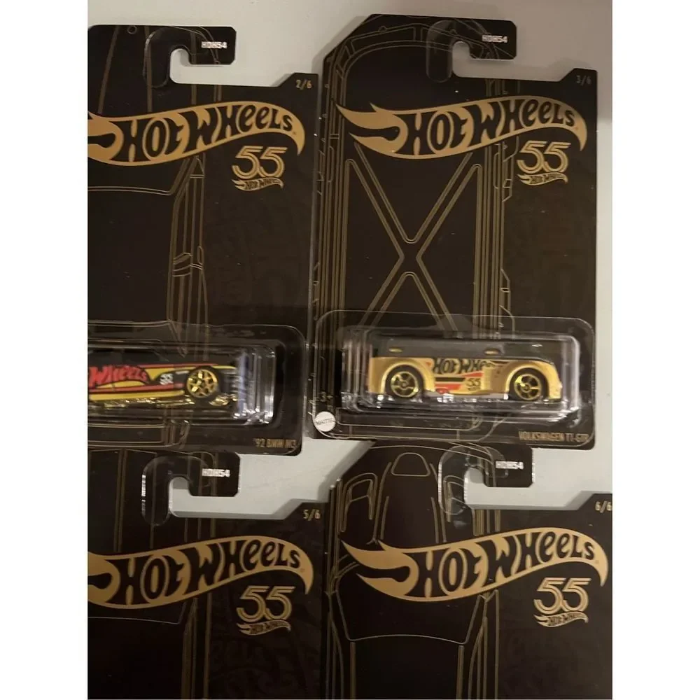 Hot Wheels 55th Anniv. Pearl &‎ Chrome 2023 Series 6 Car Set